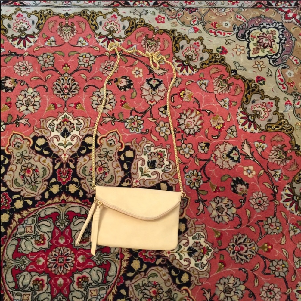 Anthropologie zippered mini envelope clutch